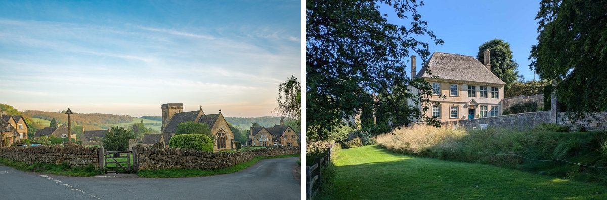 Snowshill village and Snowshill Manor