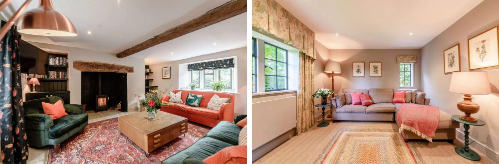 Cosy curtains, rugs and cushions bring warmth to period properties