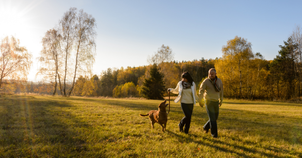 Adults with Dog