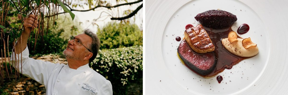 Image of Raymond Blanc and his food at Le Manoir