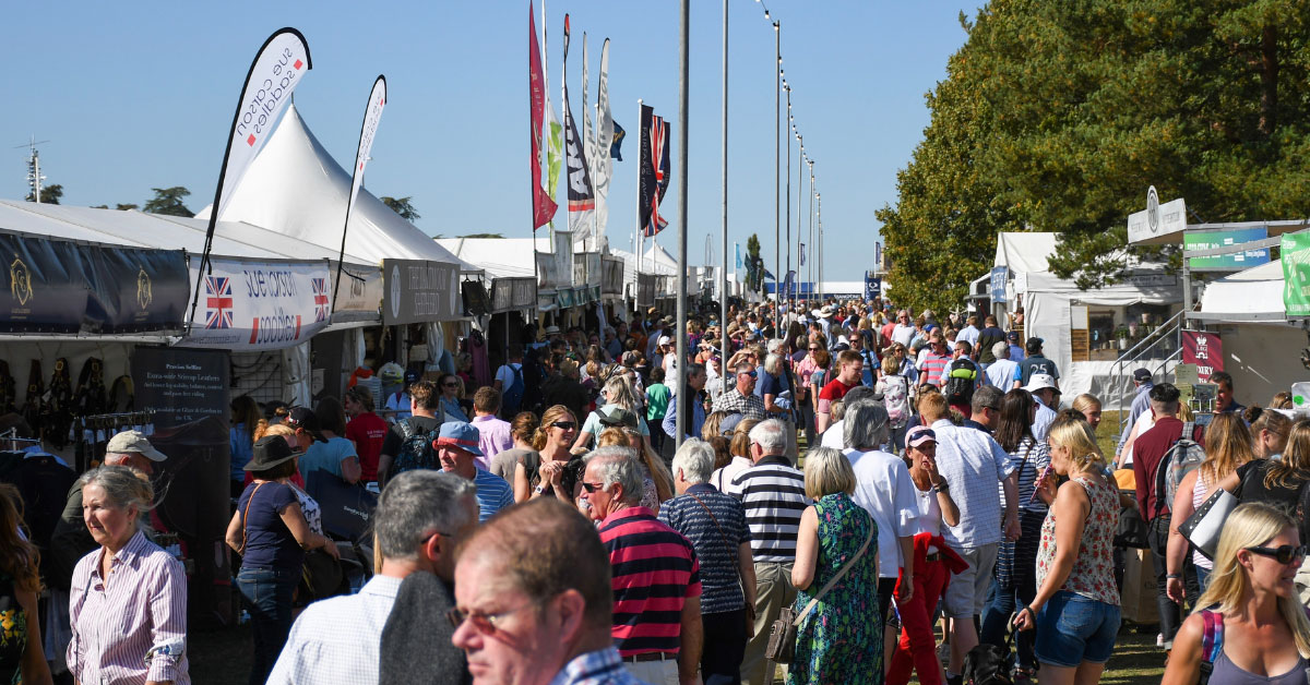 Crowds at Blenheim Palace International Horse Trials