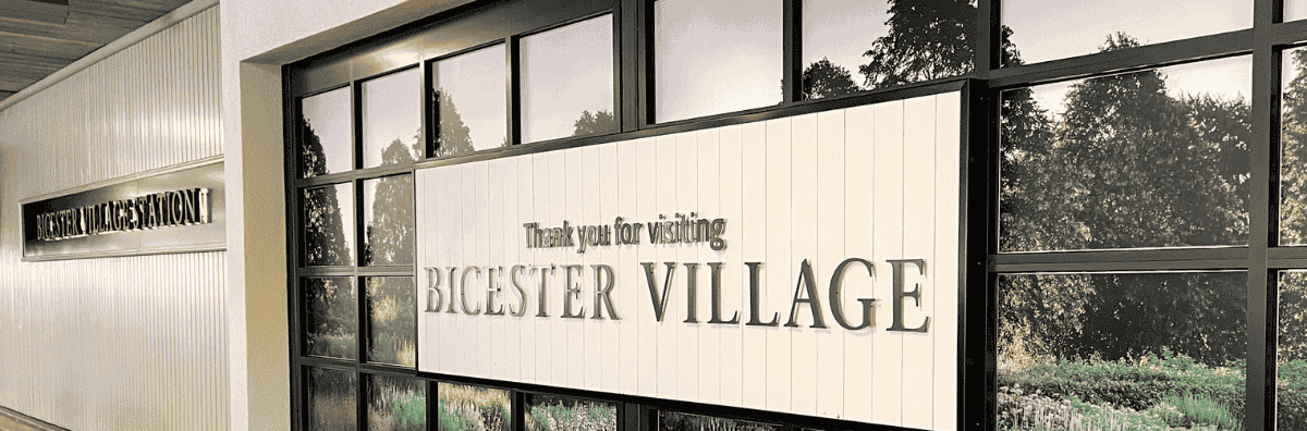 Bicester village shopping outlet in Oxfordshire