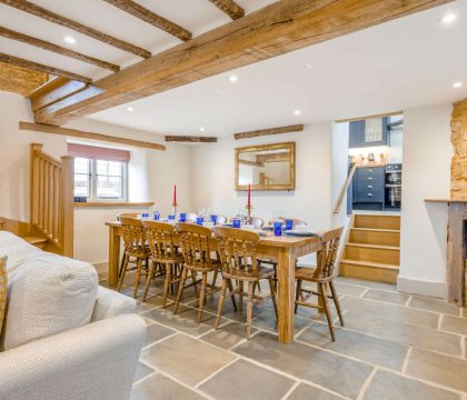 Little Barford Mill Dining Area - StayCotswold