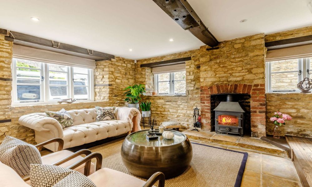 Cosy fires in Cotswold cottages
