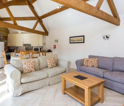 Flower Barn Living Area - StayCotswold