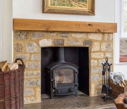 Old Brewery House Fireplace - StayCotswold