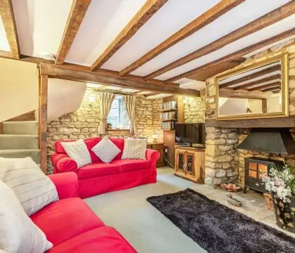 Lavender Cottage Living Room - StayCotswold