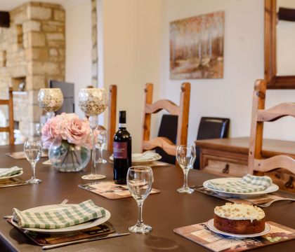 Grey Gables Barn Dining Room - StayCotswold