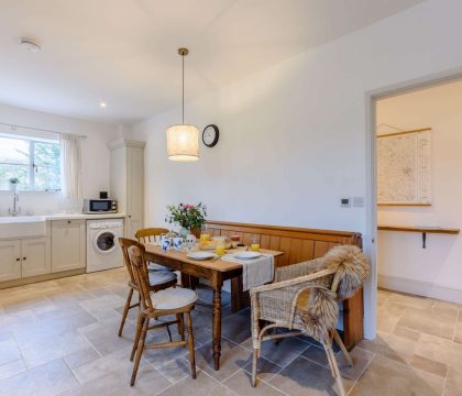 Furrow Barn Dining Area - StayCotswold