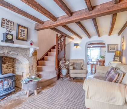 Bag End and Peppercorn Cottage Living Room - StayCotswold