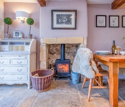 Bag End and Peppercorn Cottage Wood Burner - StayCotswold