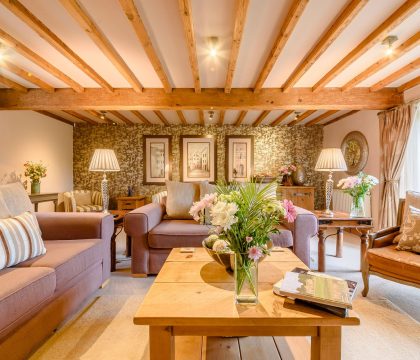 The Old Dairy Living Room - StayCotswold