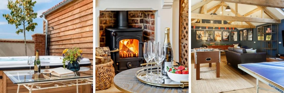 luxurious extras at a luxury cotswold accomodation