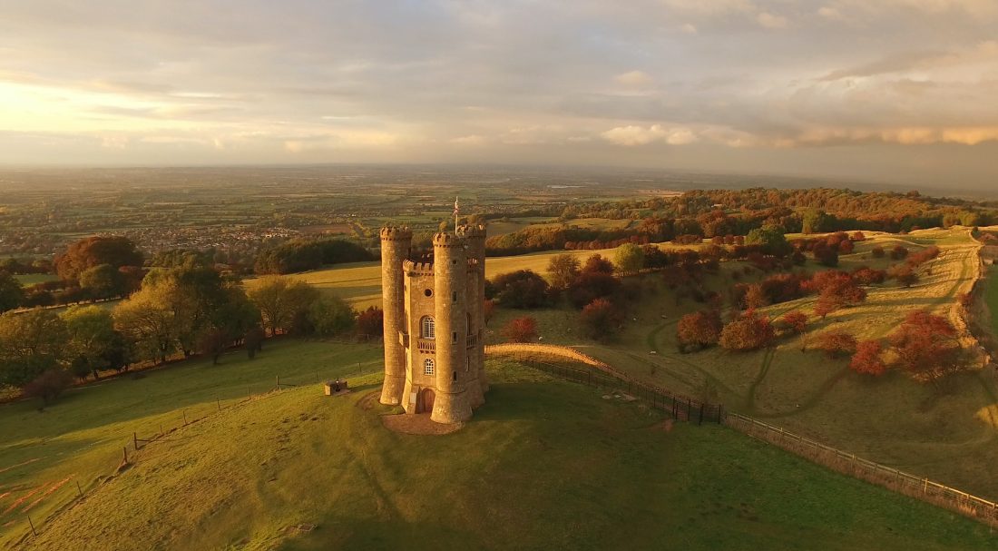 Broadway Tower aerial view