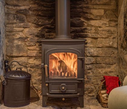 Spa Changing Rooms Wood Burning Stove - StayCotswold