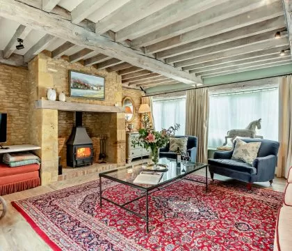 Rectory Barn Sitting Room - StayCotswold