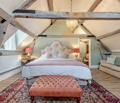 Rectory Barn Master Bedroom - StayCotswold