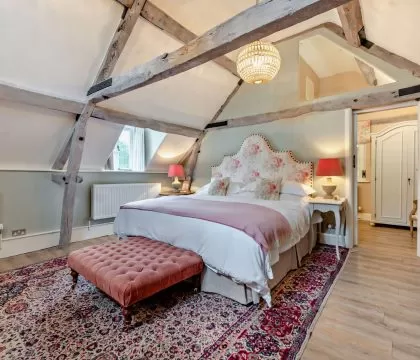 Rectory Barn Master Bedroom - StayCotswold