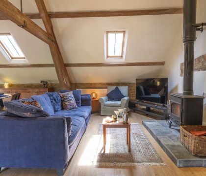 The Granary at Oriel Farm Sitting Area - StayCotswold