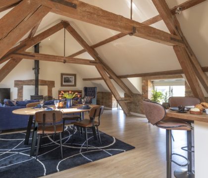 The Granary at Oriel Farm Living Area - StayCotswold