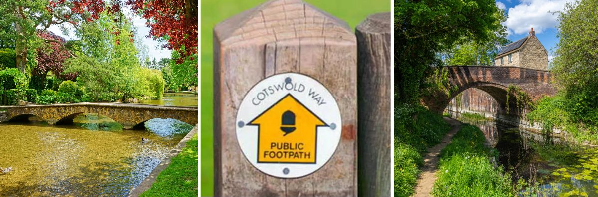 Bourton on the water, the Cotswold Way and the Thames Path 