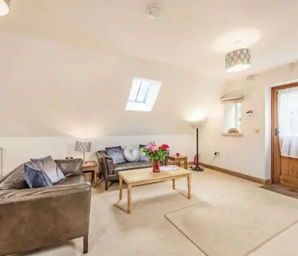 Rainbow Barns Living Room - StayCotswold