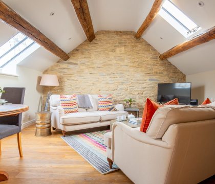 The Hayloft Sitting Room - StayCotswold