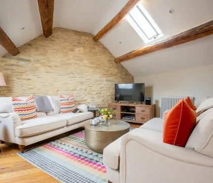The Hayloft Sitting Room - StayCotswold