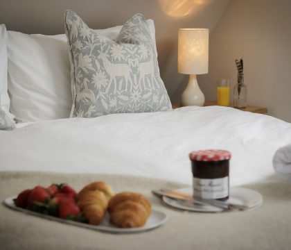 The Nest at Robins Roost Master Bedroom - StayCotswold
