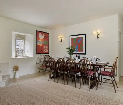 Green Farm House Dining Room - StayCotswold