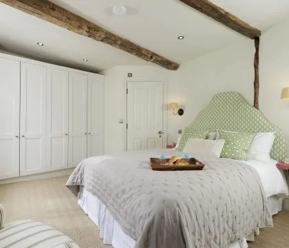 The Barley Apartment at Cowley House Master Bedroom - StayCotswold