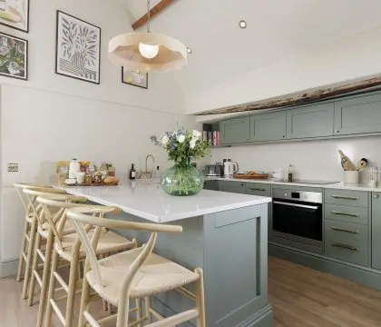 The Barley Apartment at Cowley House Kitchen - StayCotswold