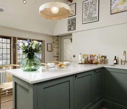 The Barley Apartment at Cowley House Kitchen - StayCotswold