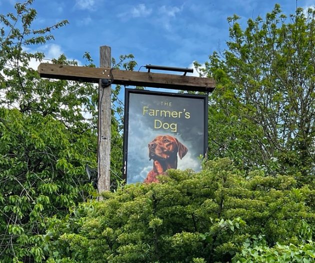 The Farmers Dog Pub Sign