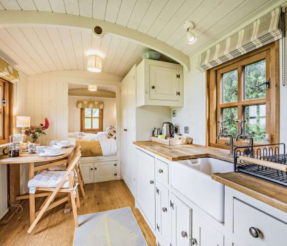 The Organic Wagon Living Area - StayCotswold