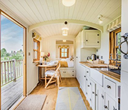 The Organic Wagon Living Area - StayCotswold