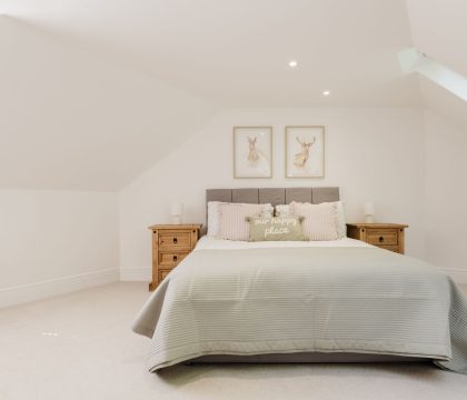 Owl Cottage Open Plan Master Bedroom - StayCotswold