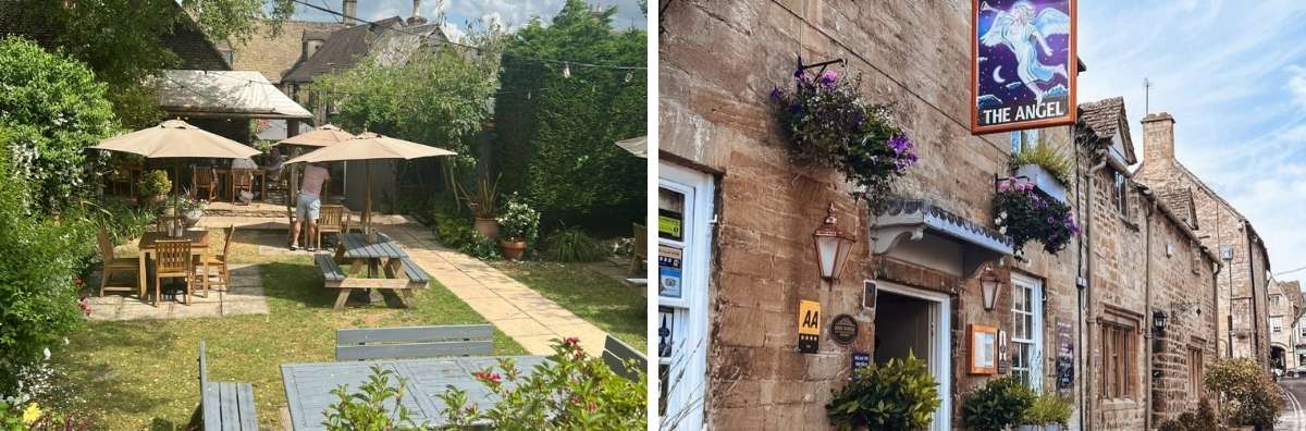 The garden at The Angel in Burford

