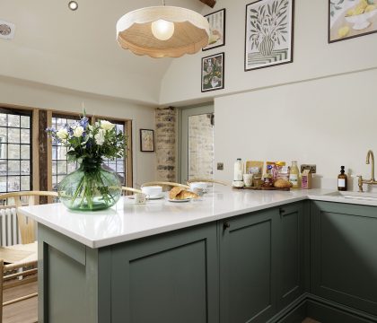 The Barley Apartment at Cowley House Kitchen - StayCotswold