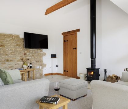 Hook Norton Barn Sitting Area - StayCotswold