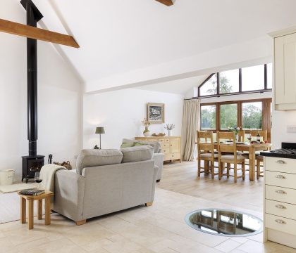 Hook Norton Barn Sitting Area - StayCotswold