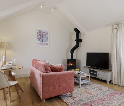 The Mews at Sturt Farm Living Room - StayCotswold