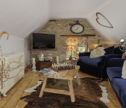 The Barn By The Ford Sitting Room - StayCotswold