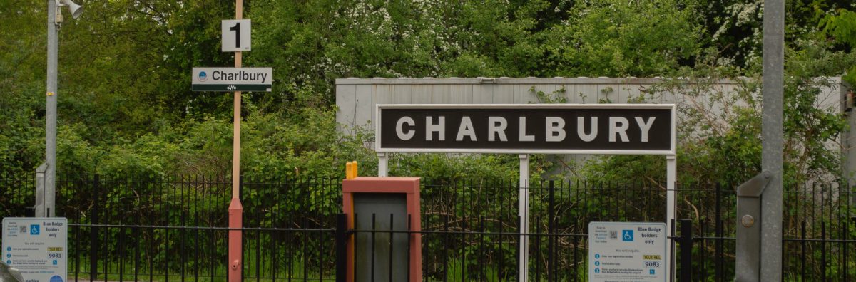 Getting to the Cotswolds via Charlbury Train Station Charlbury Train Station Signage