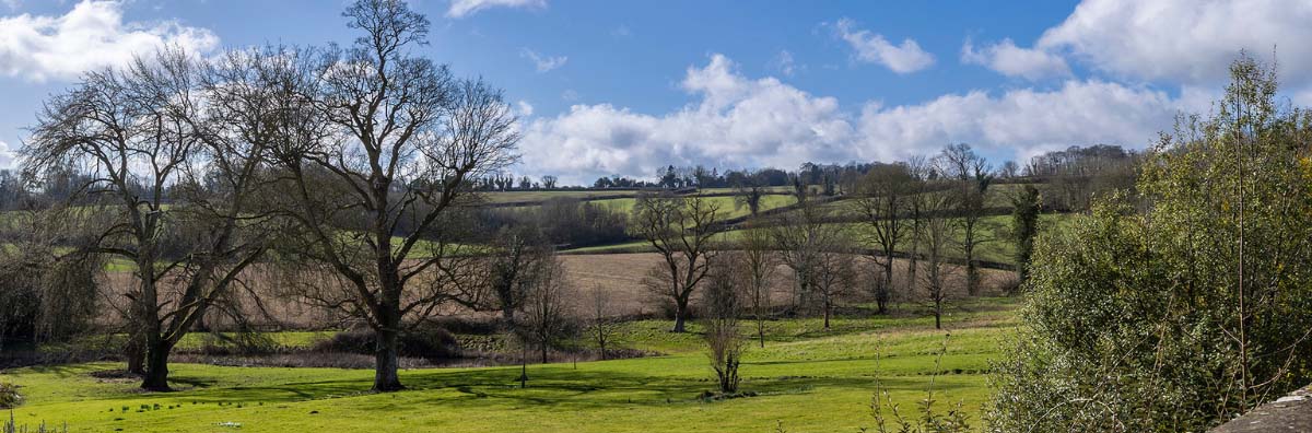 Stunning views over the Broadwell Manor grounds