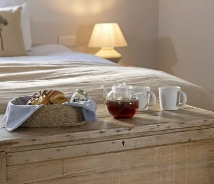 Waterside Cottage Master Bedroom - StayCotswold