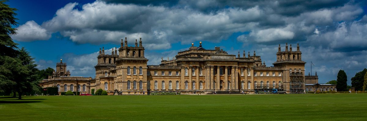 Blenheim Palace, Woodstock, used in Bridgerton Blenheim Palace in Woodstock on a cloudy day