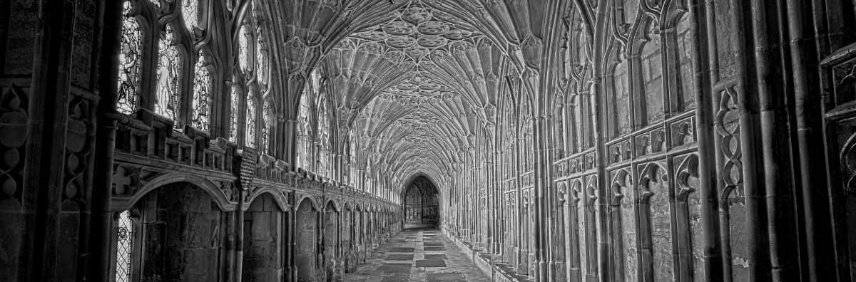 Inside Gloucester Cathedral