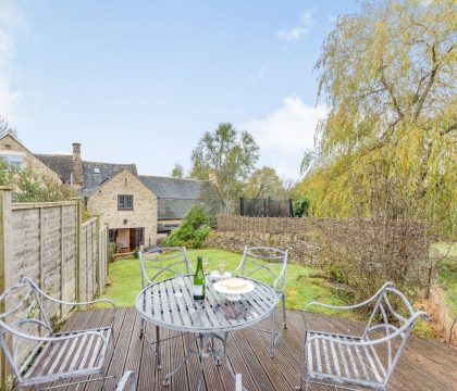 Spa Changing Deck and Outdoor Seating - StayCotswold