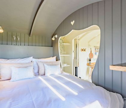 Aurora Shephards Hut Bedroom - StayCotswold
